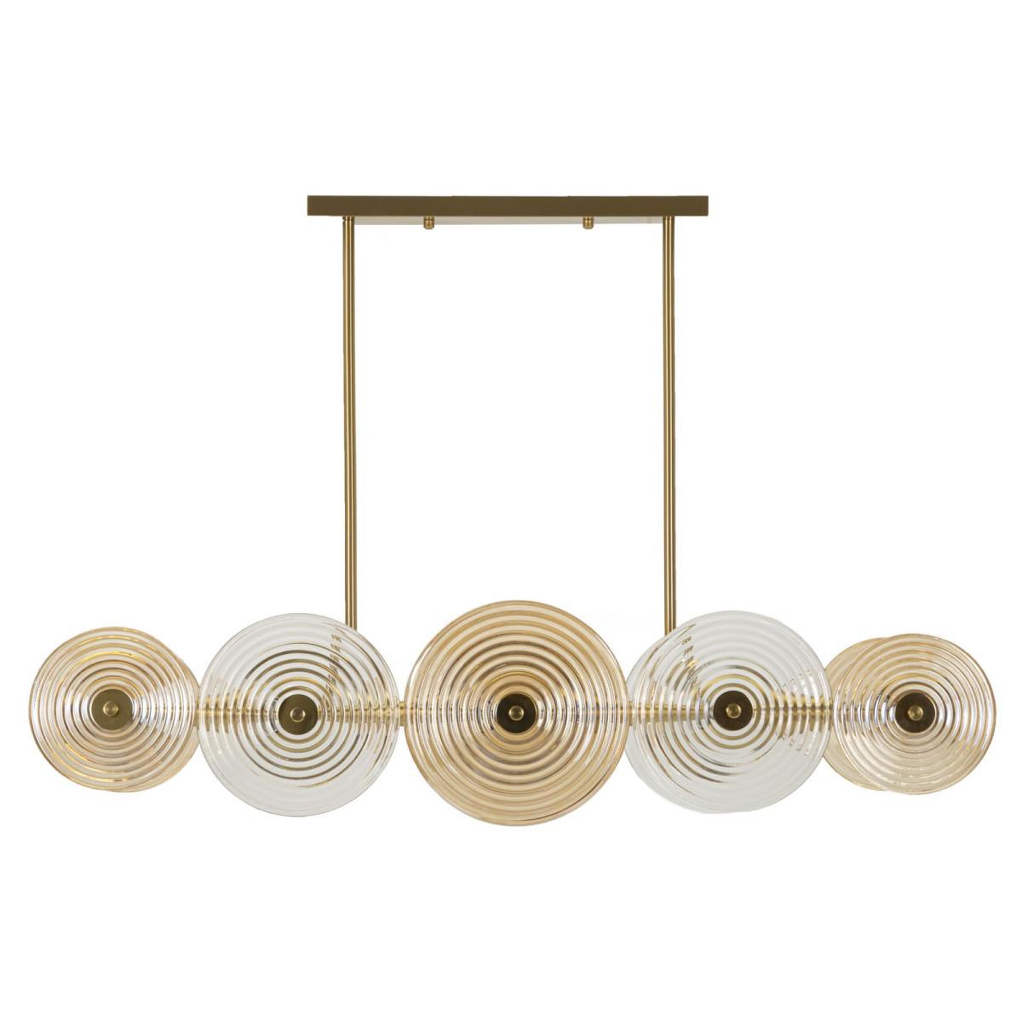 Voir la diapositive 1 : Paris Prix Suspension design en verre  venice  116cm or