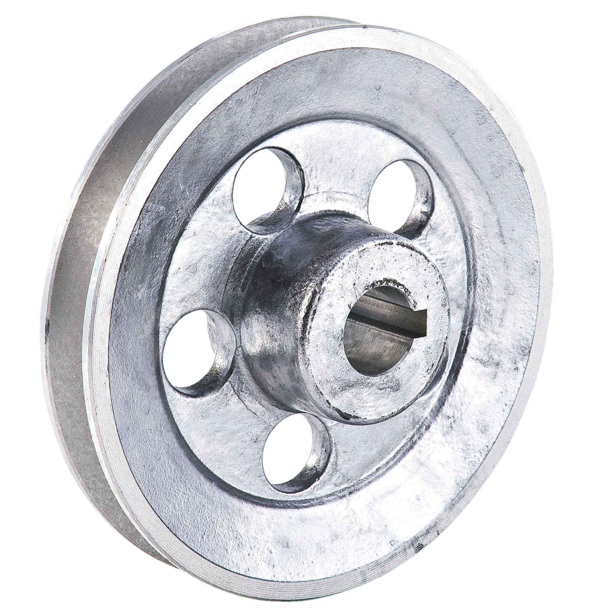 Ribitech Poulie en aluminium 120mm Alésage 24mm