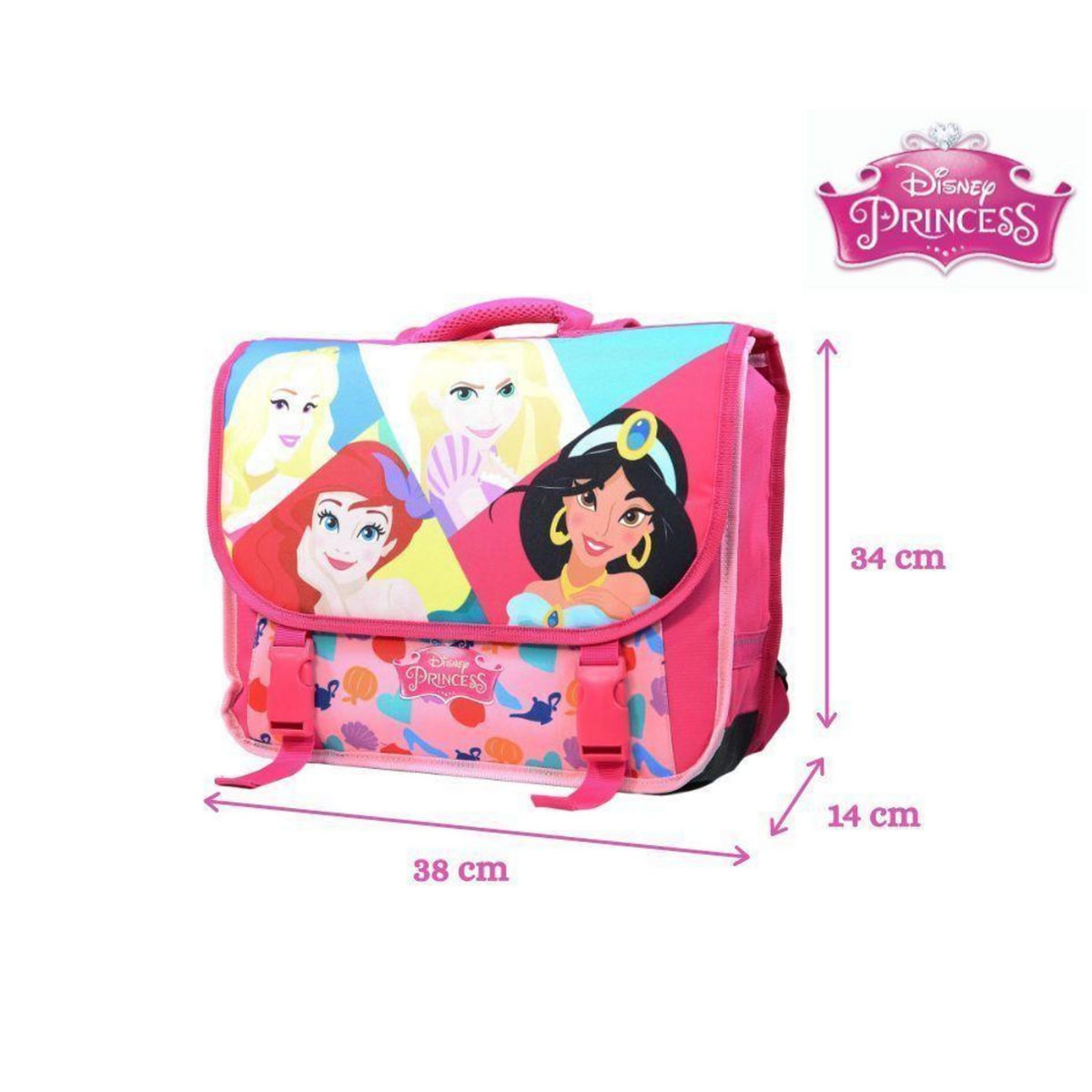 Bagtrotter BAGTROTTER Cartable 38 cm Disney Princesses Rose
