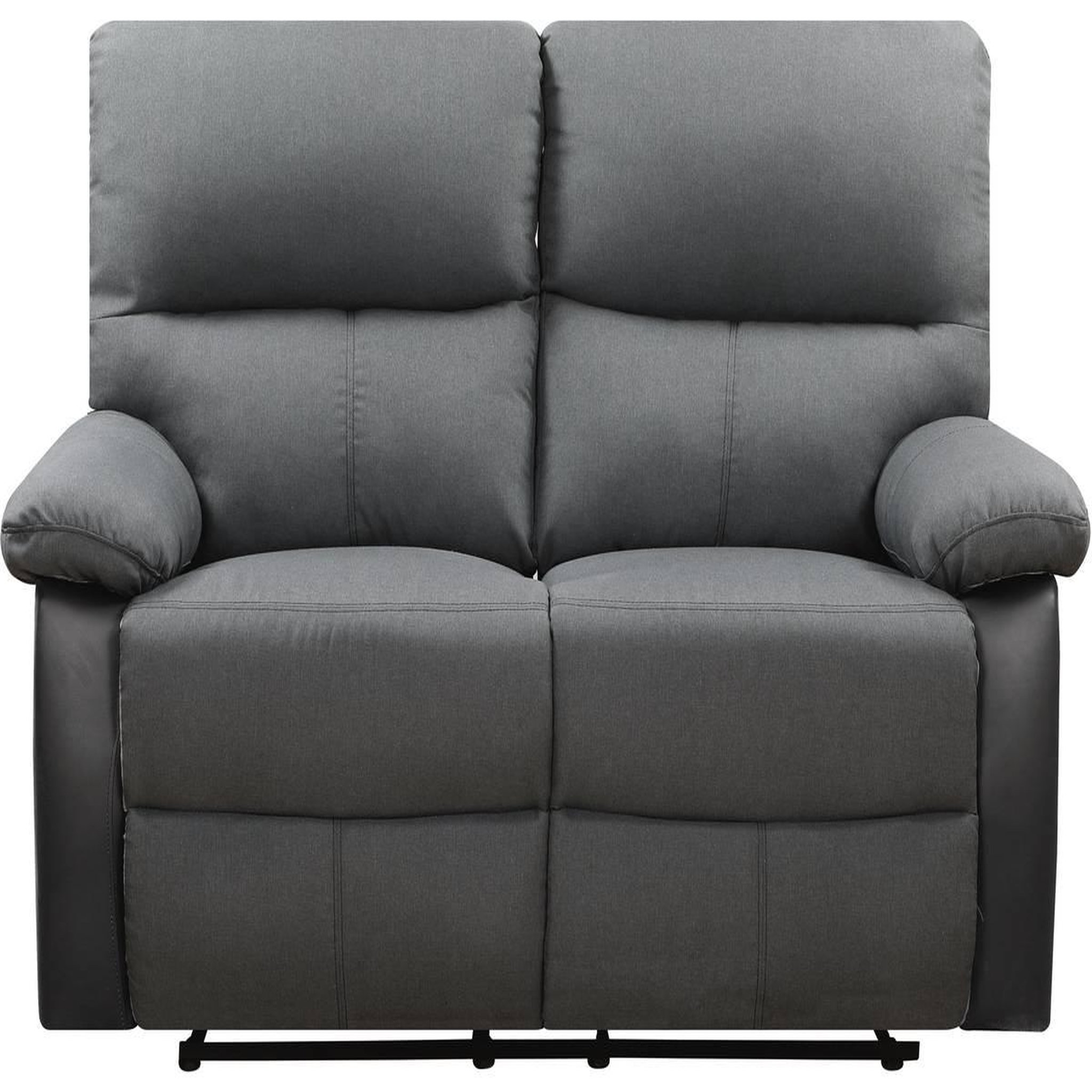 Voir la diapositive 3 : Habitat et Jardin Canapé relax  lincoln  - 147 x 89 x 103 cm - 2 places - noir / gris foncé