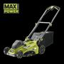 Voir la diapositive 6 : Ryobi Tondeuse a Gazon RYOBI -   36V MAXPOWER Power Assist™ Brushless - Ø coupe 46 cm - ramassage/mulching + batterie 5 Ah & charg. - RLM36X4