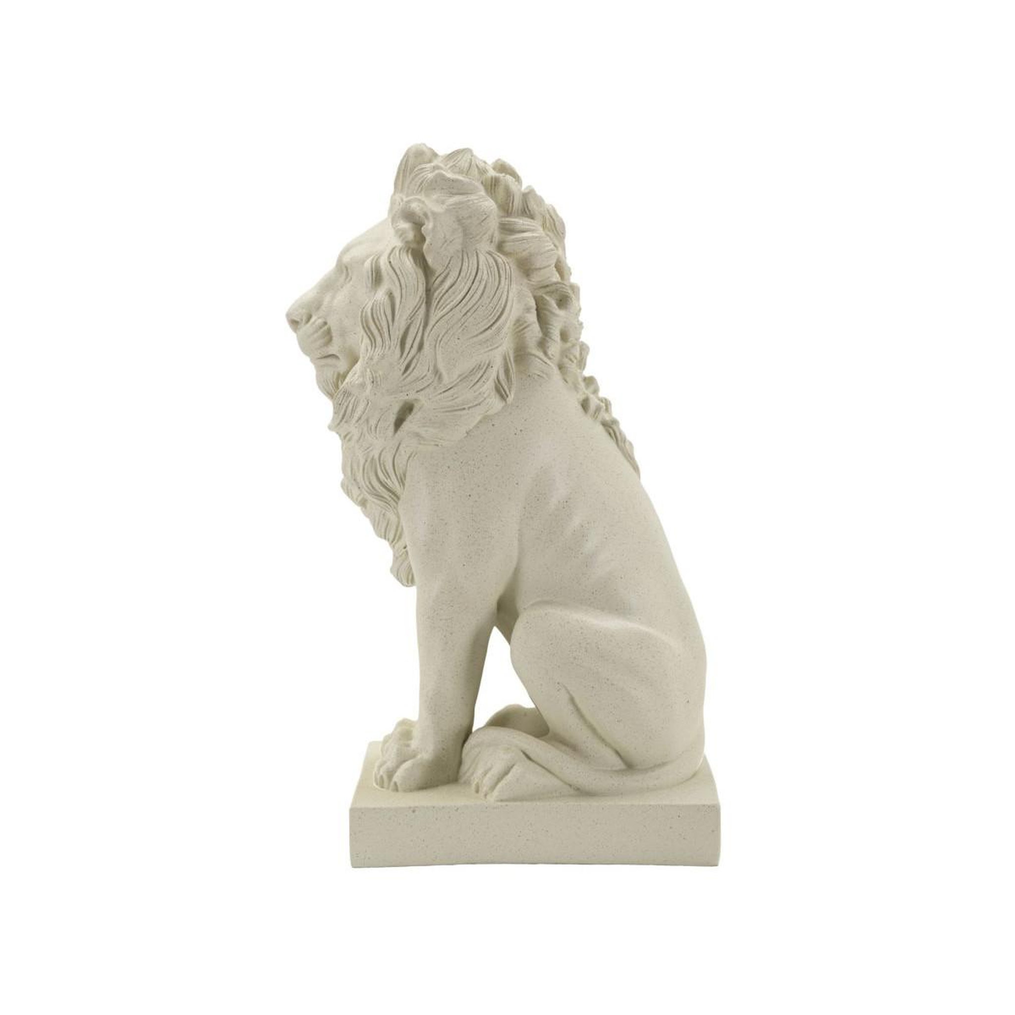 Voir la diapositive 3 : Paris Prix Statuette déco lion  stons  40cm crème