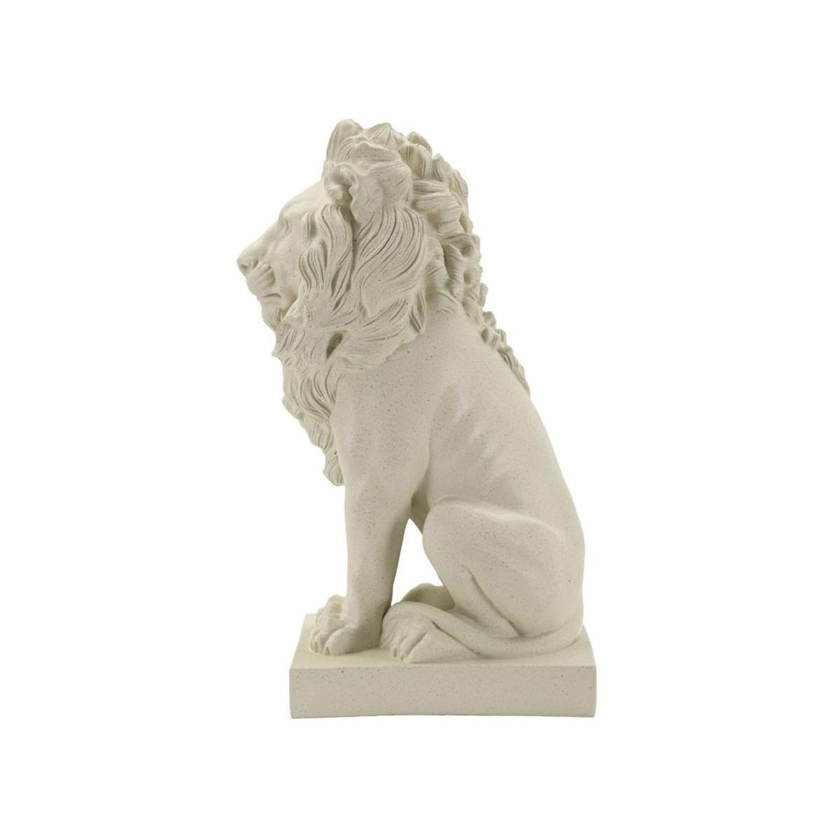 Paris Prix Statuette Déco Lion  Stons  40cm Crème