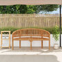 Voir la diapositive 3 : VIDAXL Banc de jardin en forme de banane 151 cm Teck solide