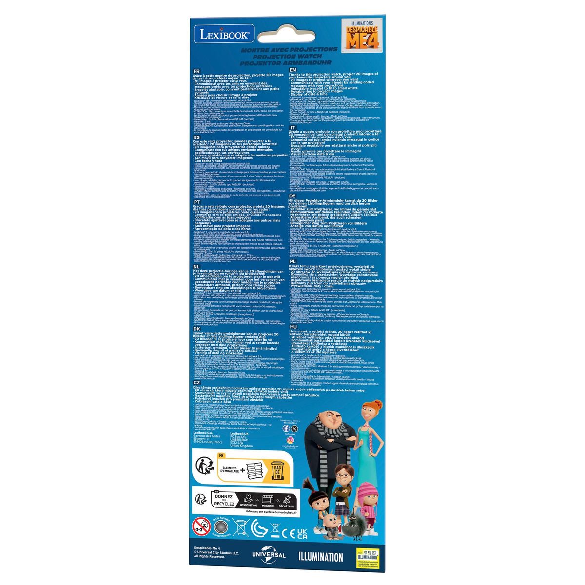 Lexibook Montre digitale avec projection Les Minions