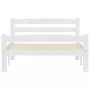 VIDAXL Cadre de lit blanc bois de pin massif 90x200 cm