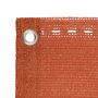 Voir la diapositive 2 : VIDAXL Ecran de balcon Orange 120x500 cm PEHD
