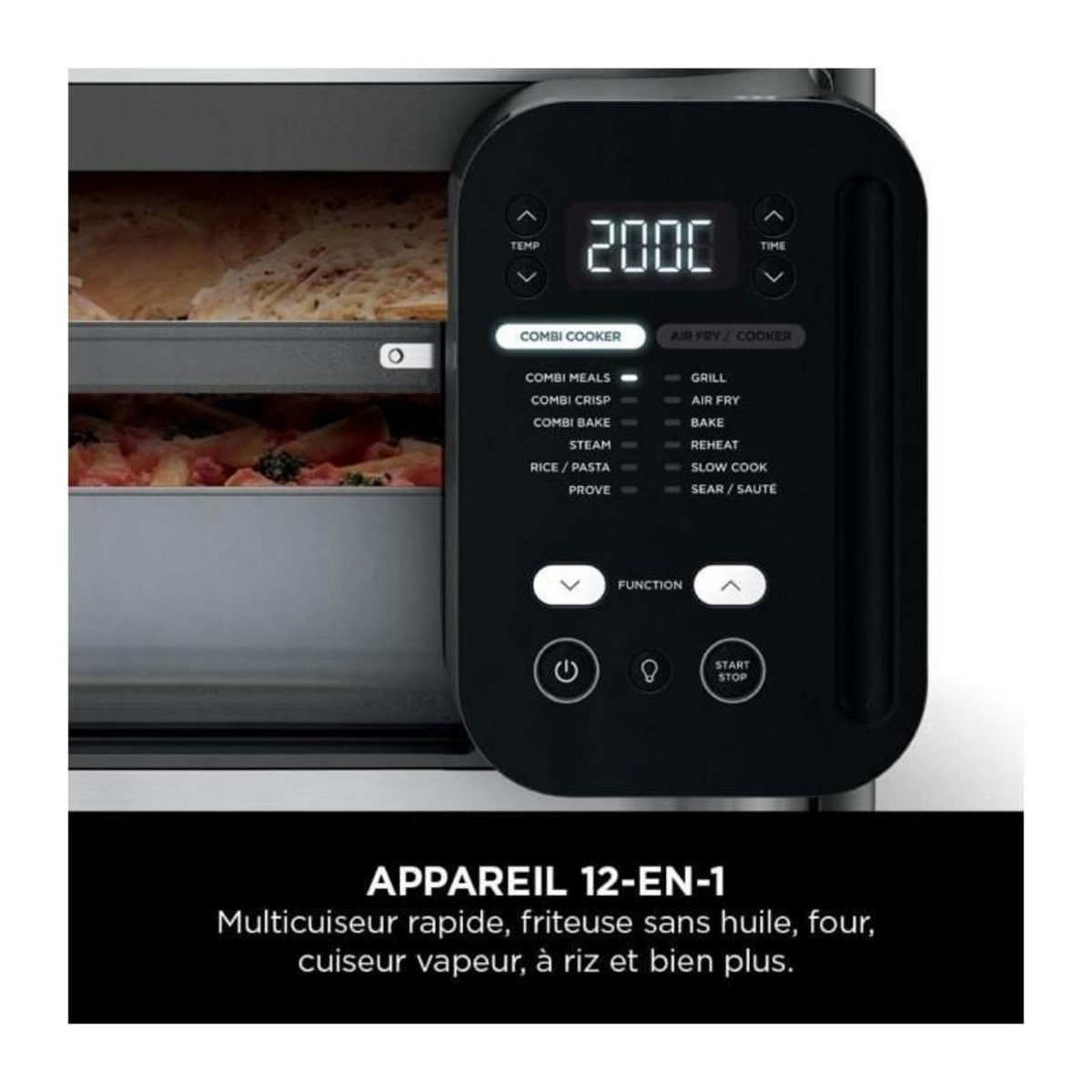 NINJA Multicuiseur SFP700EU gris/noir Combi Cooker 12,5L 12 modes de cuisson dont air fryer