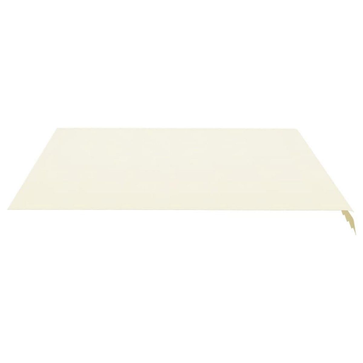 VIDAXL Tissu de remplacement pour auvent Creme 4x3,5 m