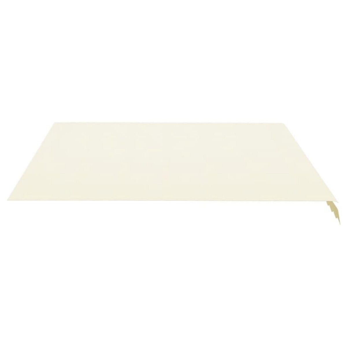VIDAXL Tissu de remplacement pour auvent Creme 4x3,5 m