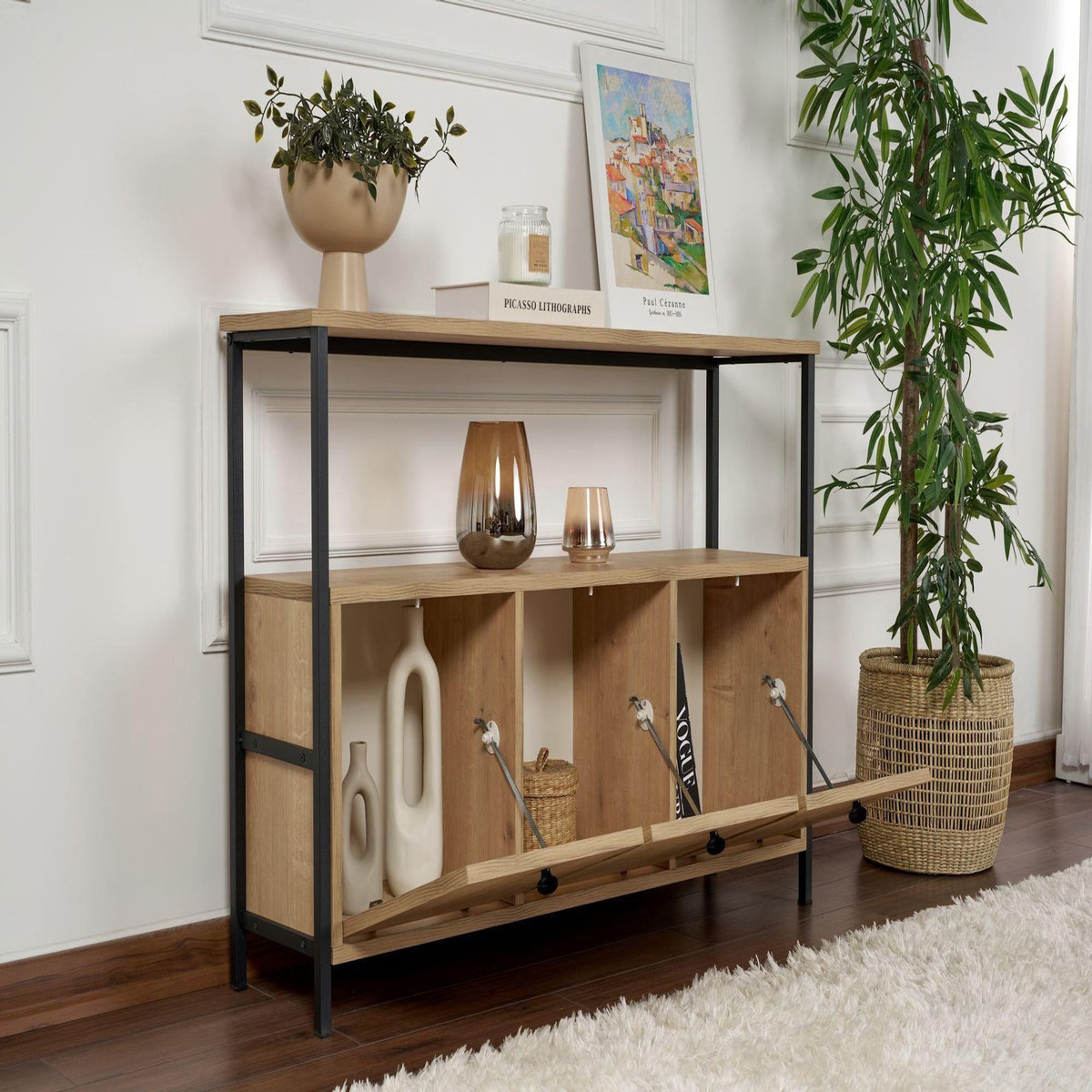 Habitat et Jardin Buffet en bois  Solace  - 120 x 30 x 77 cm - Beige