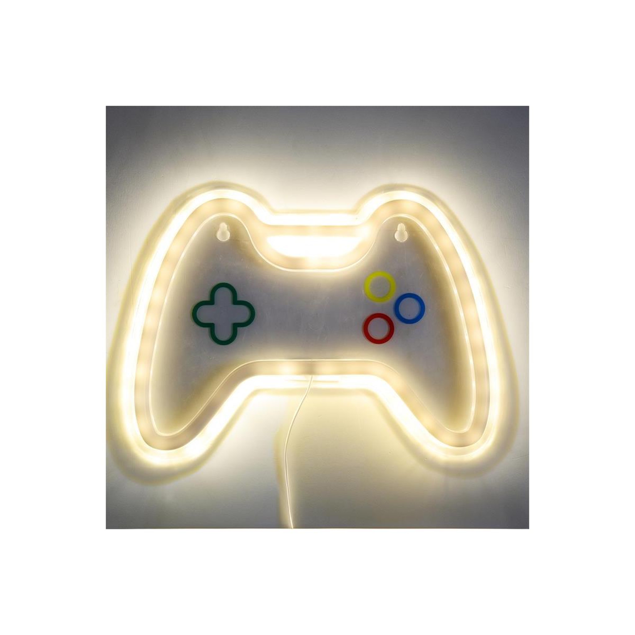 Voir la diapositive 2 : The concept Factory Lampe led effet néon  gaming  24cm jaune