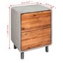 Voir la diapositive 6 : VIDAXL Table de chevet Bois d'acacia massif 40 x 30 x 50 cm