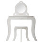 Voir la diapositive 2 : Atmosphera Kids Coiffeuse enfant avec tabouret Demoiselle - Blanc