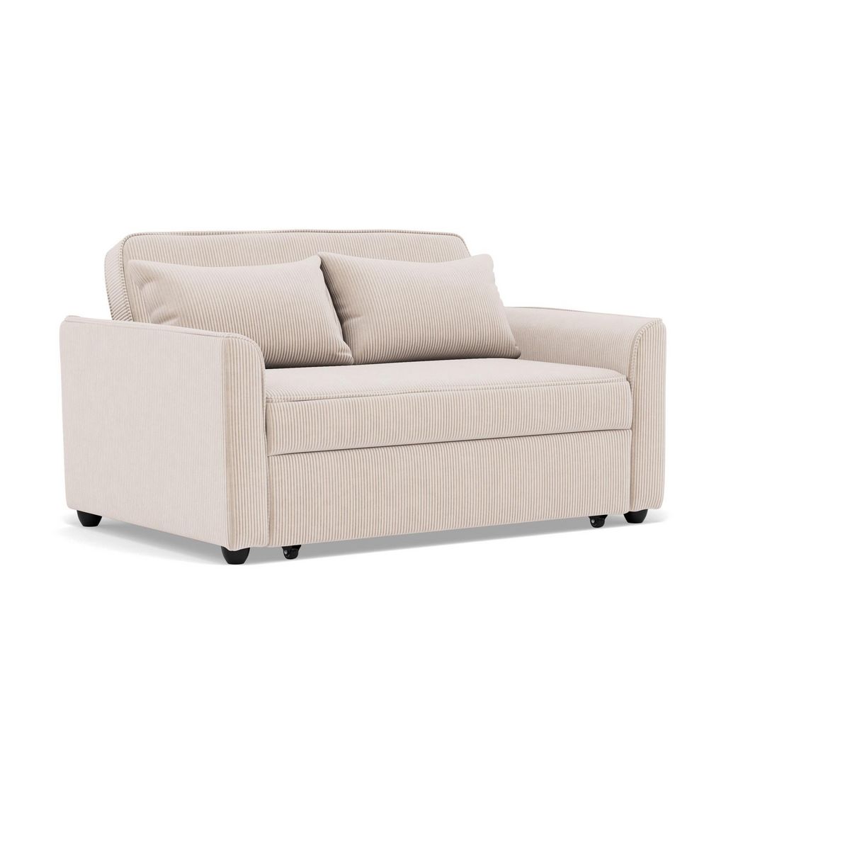 BEST MOBILIER Ernest - canapé droit 2 places convertible en velours côtelé