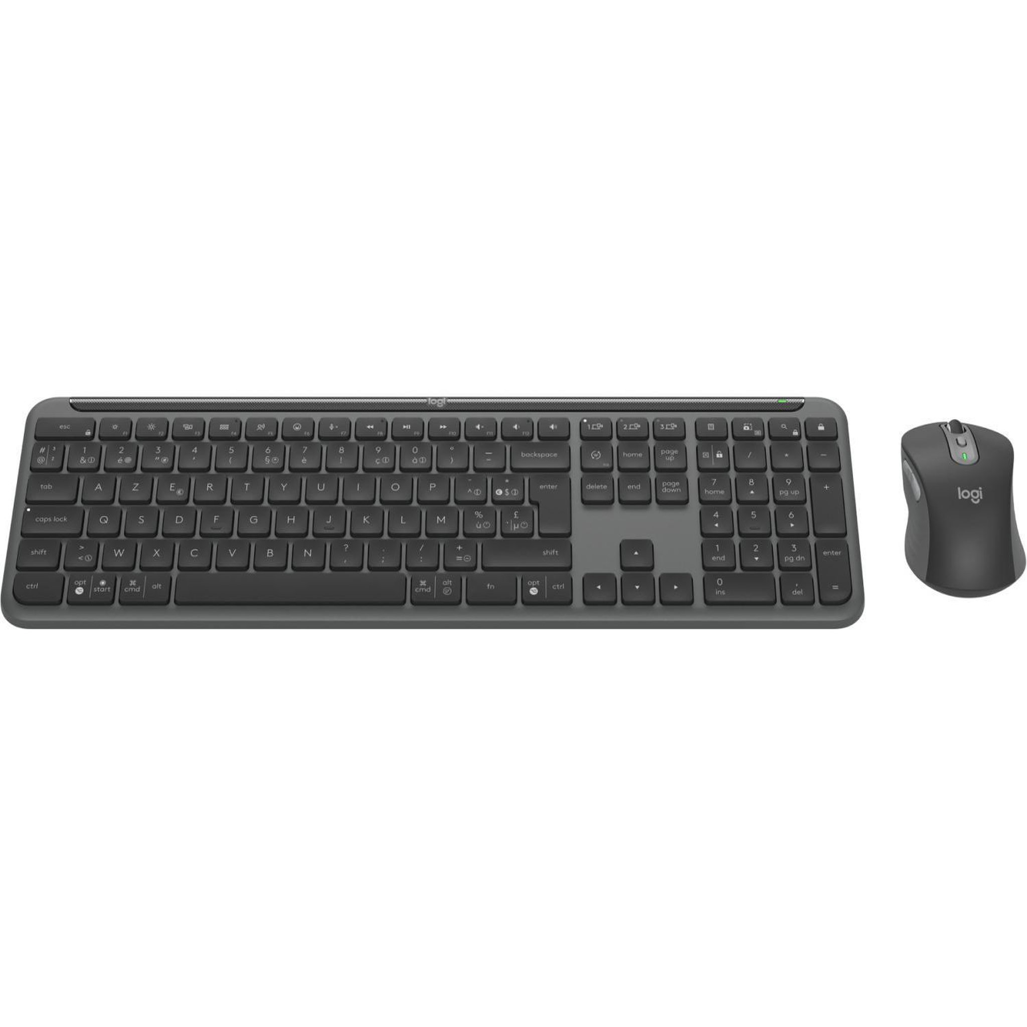 Voir la diapositive 3 : Logitech Logitech mk950 signature for business clavier souris incluse bureau rf sans fil + bluetooth qwerty italien graphite
