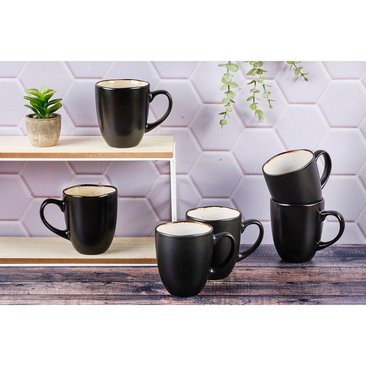 BJORN Mug IRIS 40cl - 6 pièces - Blanc ivoire