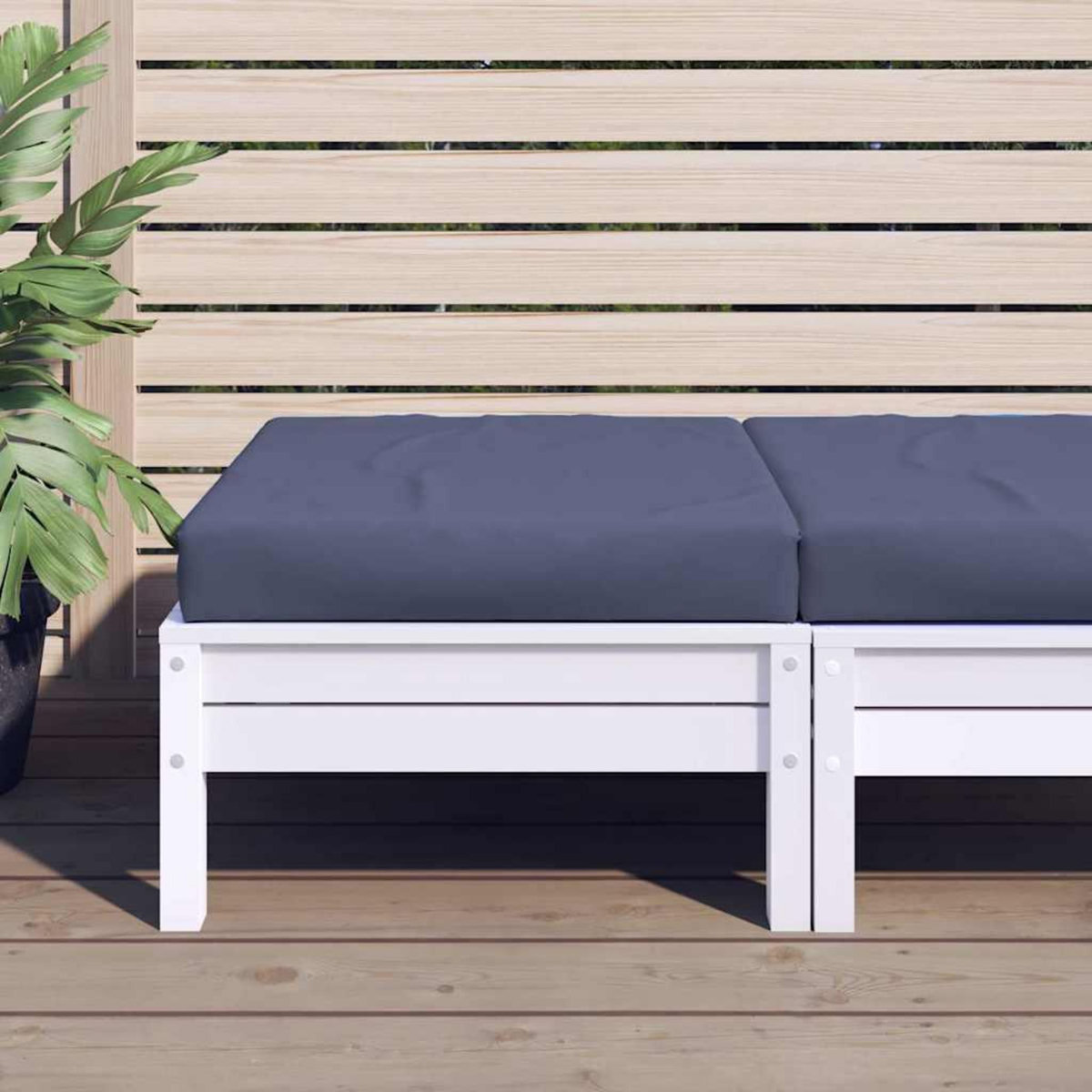 VIDAXL Coussin de palette bleu marine 60x60x10 cm tissu oxford