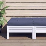 VIDAXL Coussin de palette bleu marine 60x60x10 cm tissu oxford