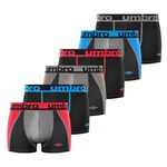 UMBRO Lot de 6 Boxers homme Tec. Coloris disponibles : Noir