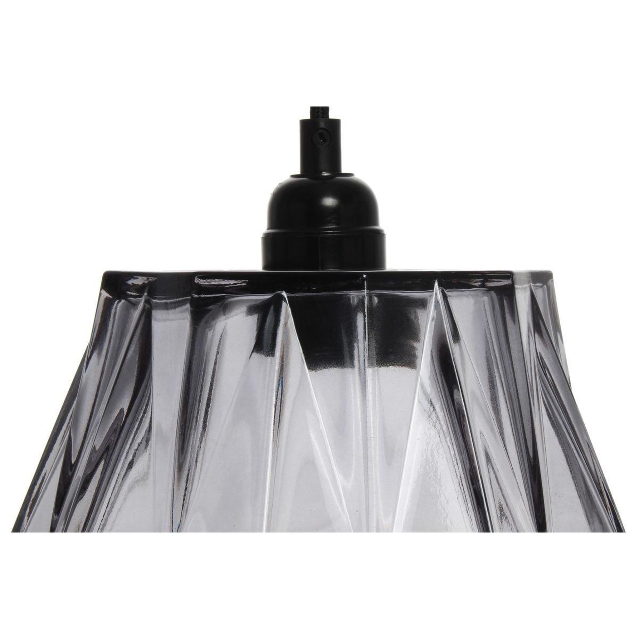 Voir la diapositive 3 : Paris Prix Lampe suspension en verre  aurea  19cm gris