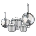 ELO Ensemble de 2 Poêles de cuisson 24 et 32 cm et 3 faitouts 16, 20 et 26 cm Elo Profi Citrin
