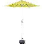 Habitat et Jardin Parasol jardin droit Alu  Sol  - Rond - Ø 3m - Vert - Avec pied à lester