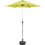 Voir la diapositive 1 : Habitat et Jardin Parasol jardin droit Alu  Sol  - Rond - Ø 3m - Vert - Avec pied à lester