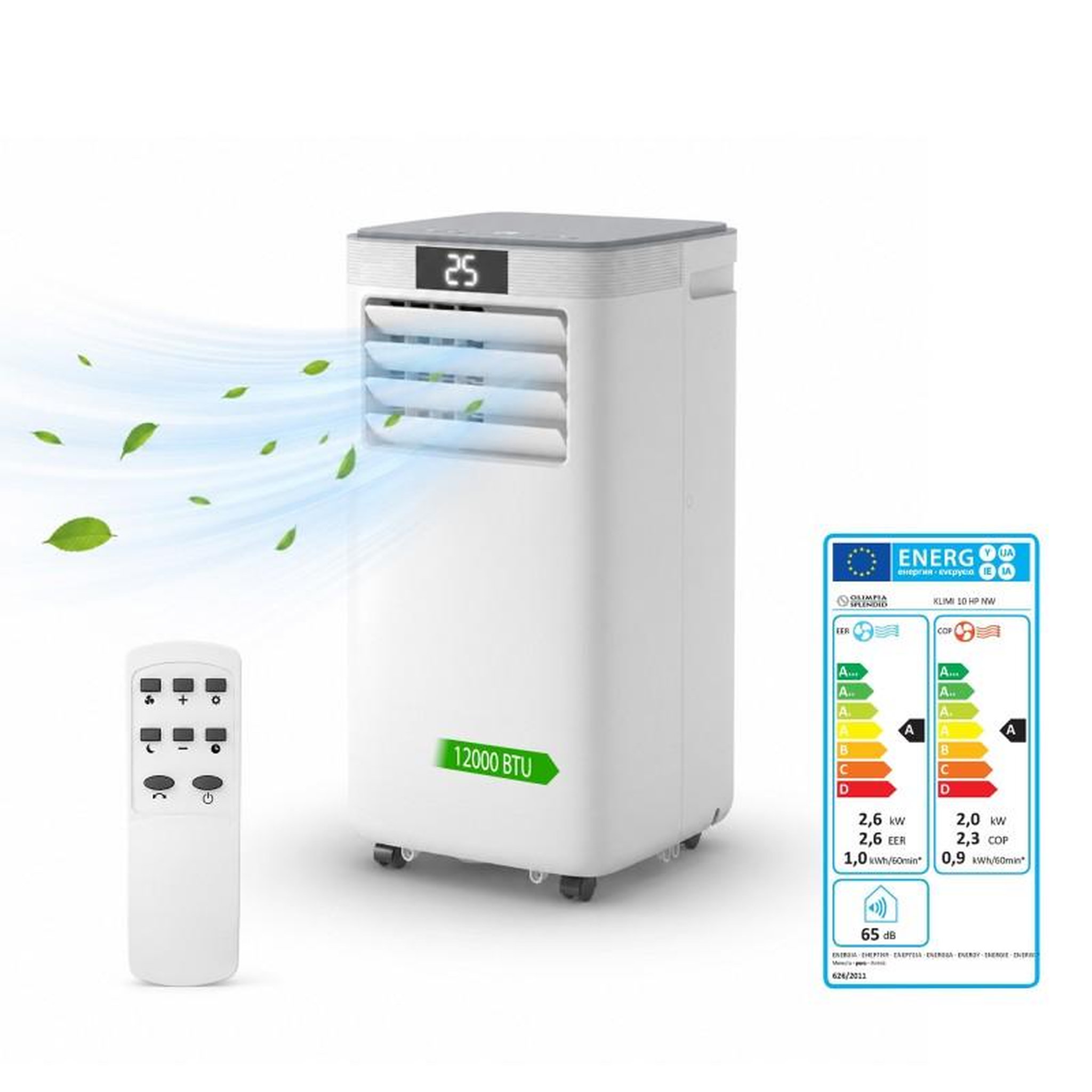 Voir la diapositive 3 : Climatiseur portable réversible - 10000 btu - wifi