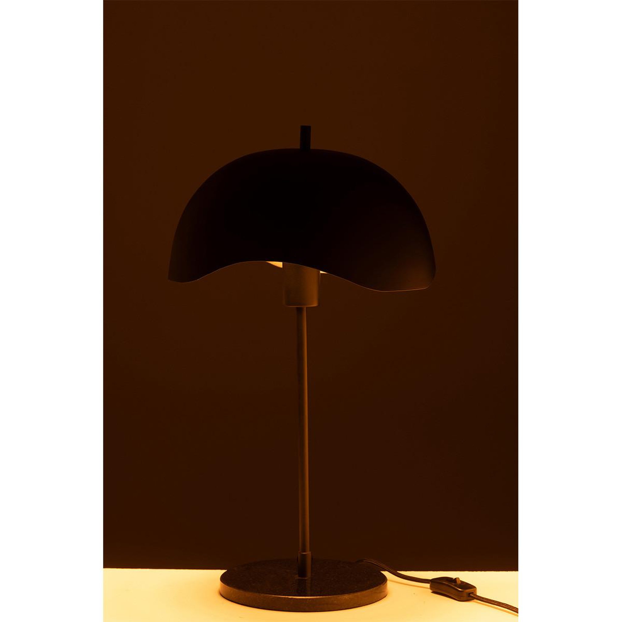 Voir la diapositive 4 : J-LINE Lampe à poser en métal  elias  56cm noir