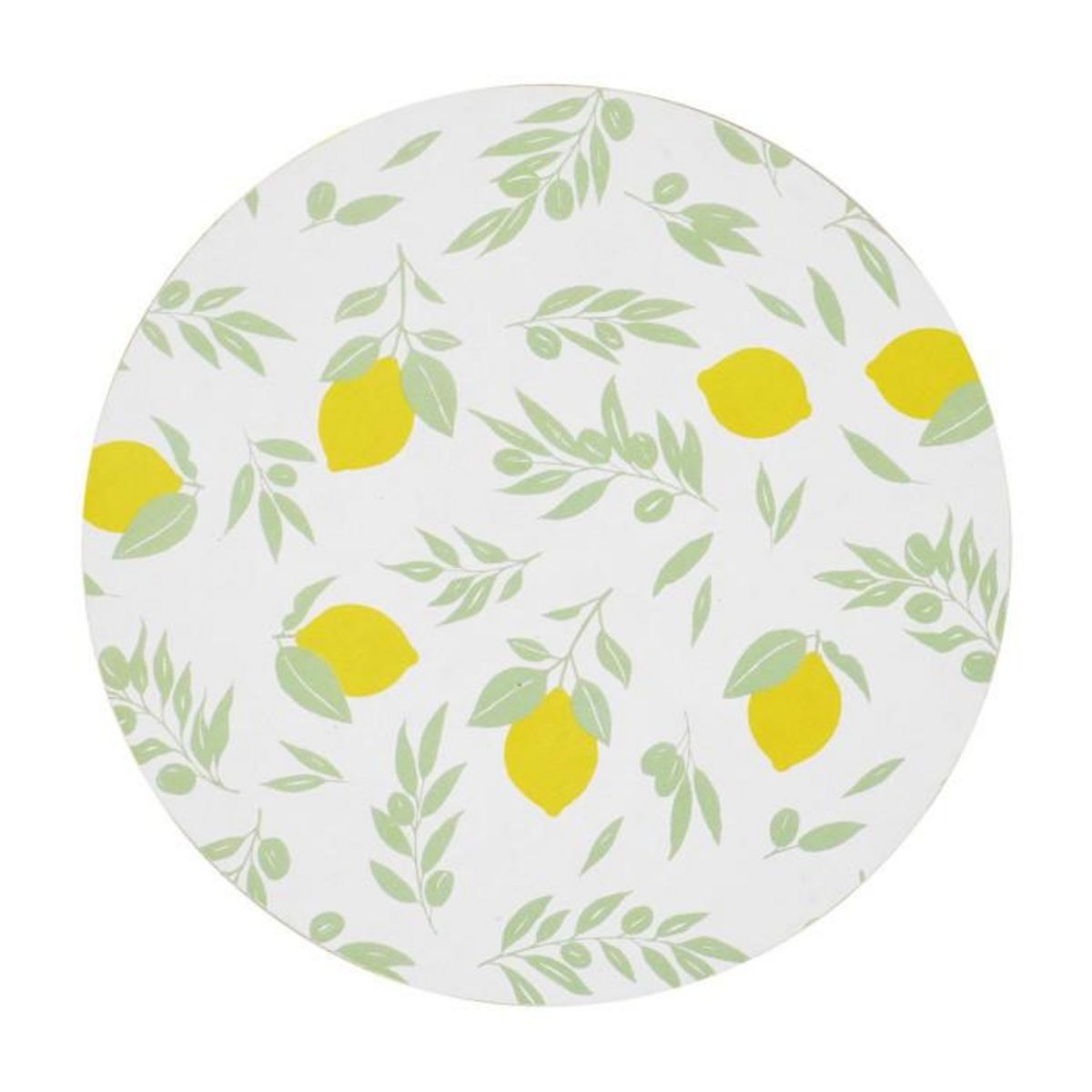 Paris Prix Lot de 4 Dessous de Verre  Bain de Soleil  10cm Vert & Jaune