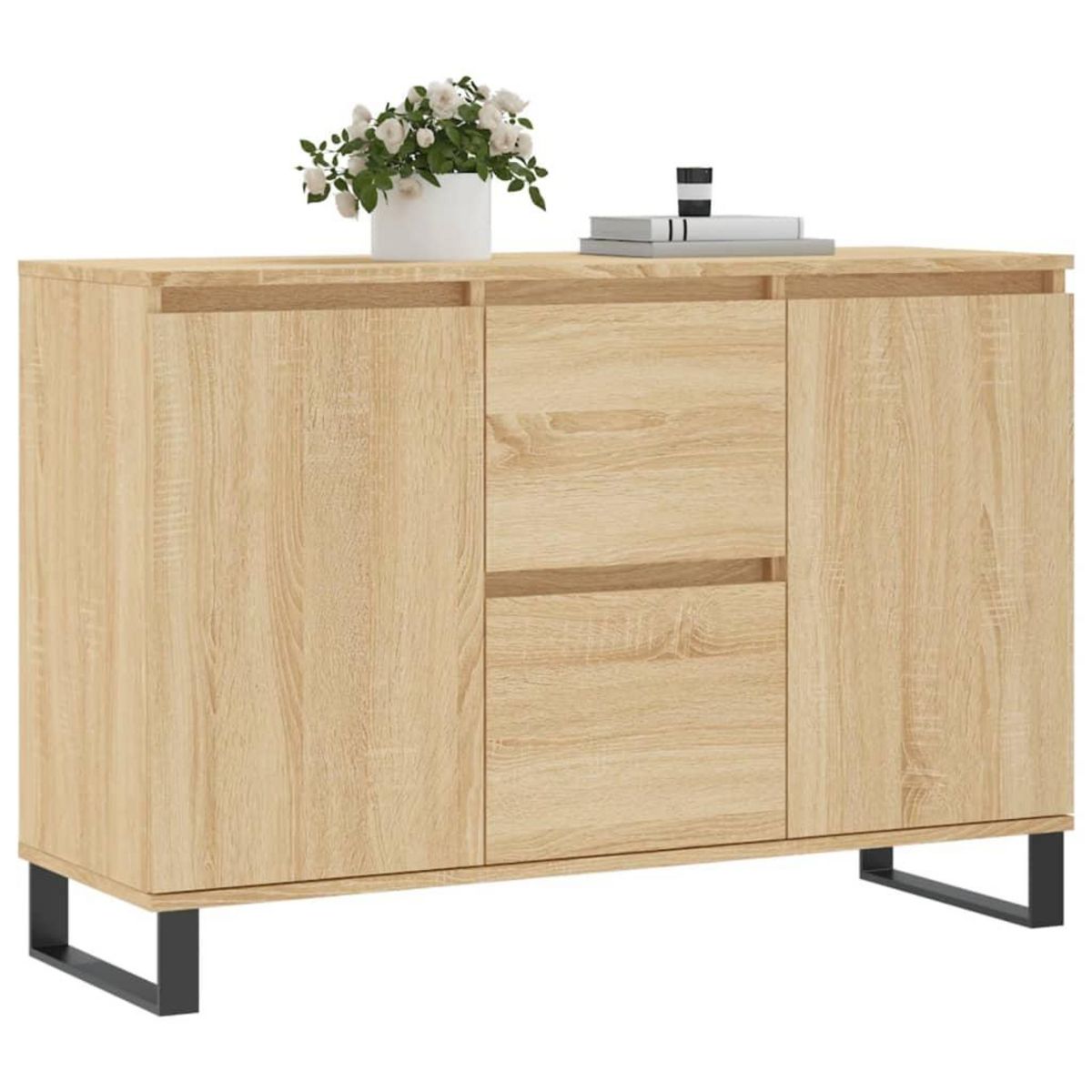 VIDAXL Buffet chene sonoma 104x35x70 cm bois d'ingenierie