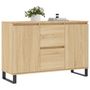 Voir la diapositive 3 : VIDAXL Buffet chene sonoma 104x35x70 cm bois d'ingenierie