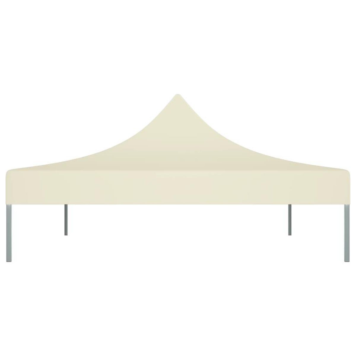 VIDAXL Toit de tente de reception 4x3 m Creme 270 g/m^2