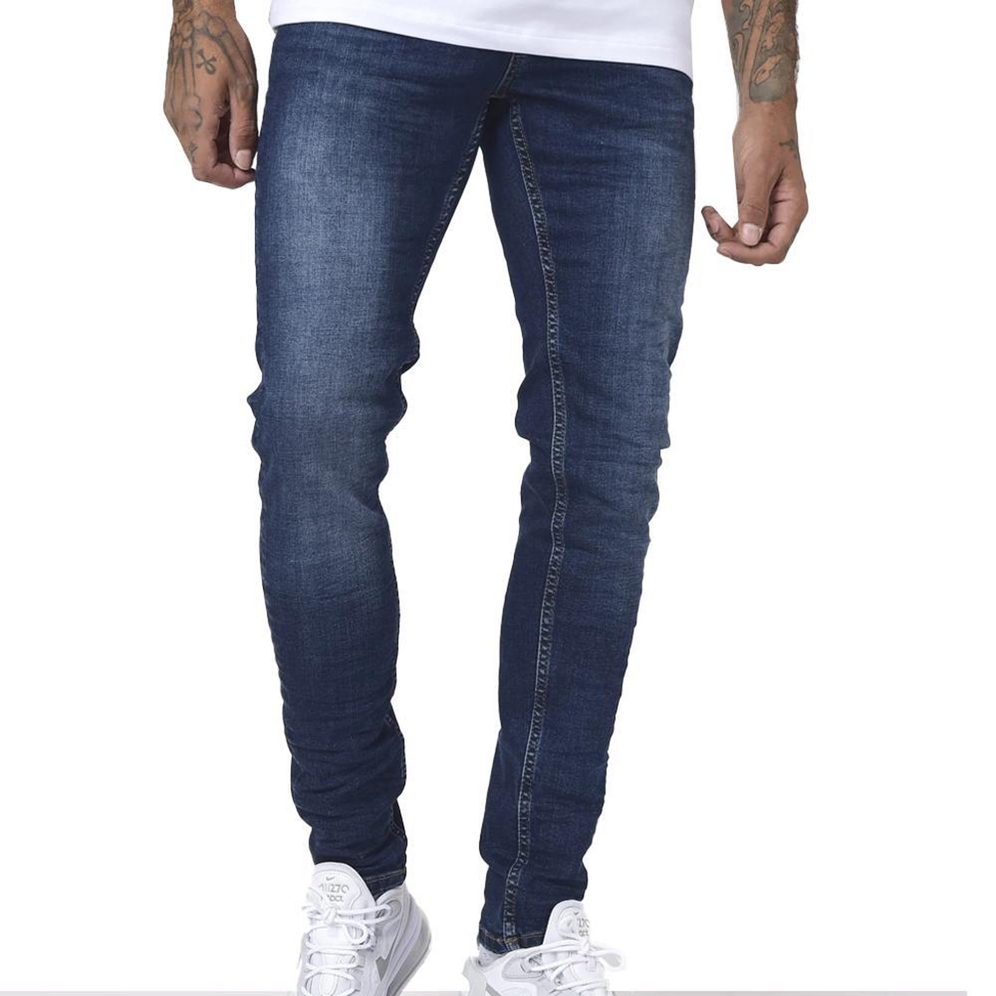 Voir la diapositive 2 : Project X Jean skinny bleu foncé homme project x paris jean slim basic