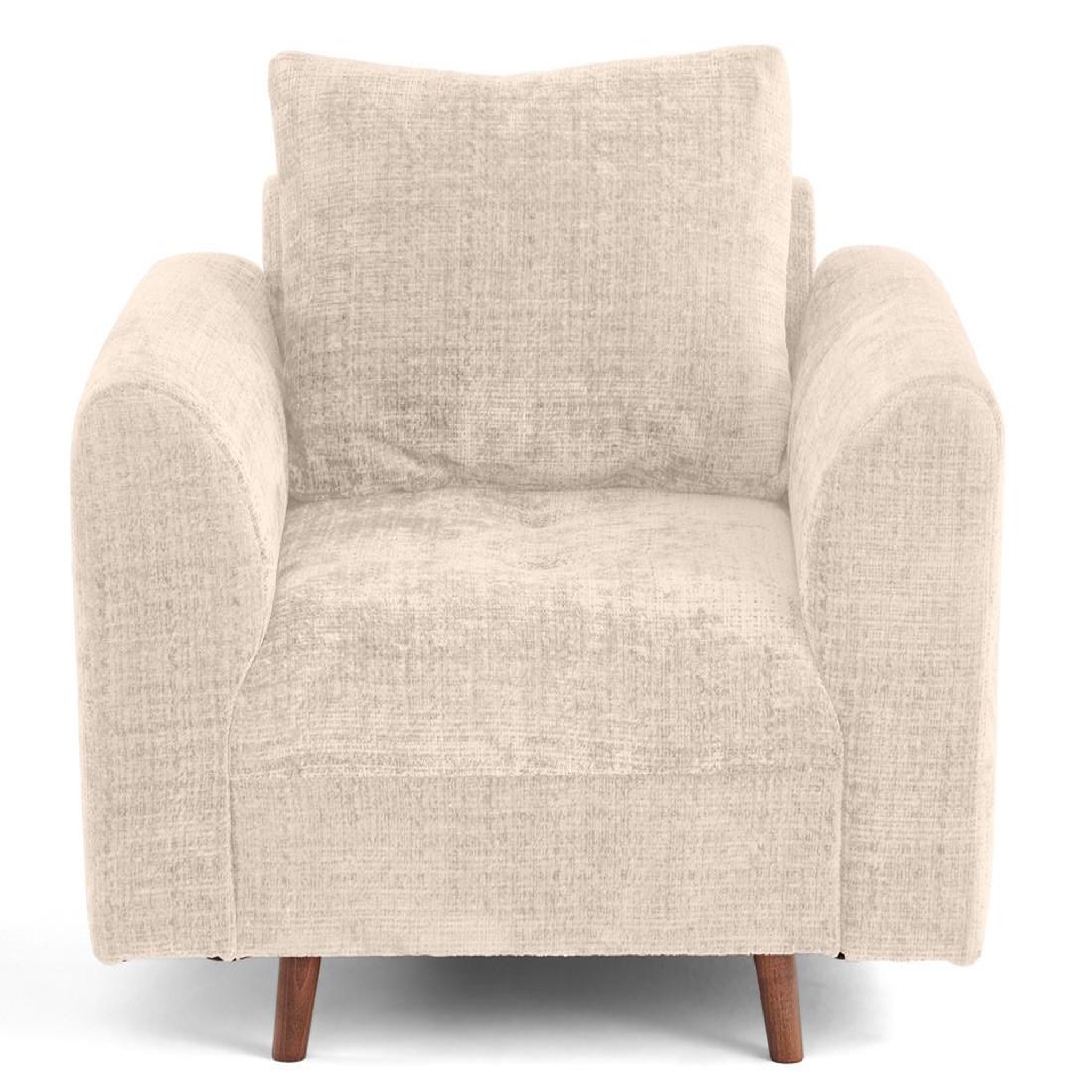 Voir la diapositive 1 : BEST MOBILIER Rune - fauteuil en velours texturé