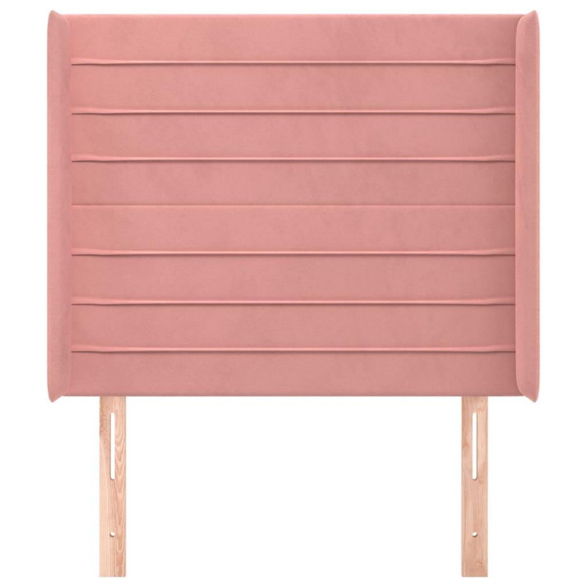 VIDAXL Tete de lit avec oreilles Rose 83x16x118/128 cm Velours