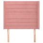 Voir la diapositive 3 : VIDAXL Tete de lit avec oreilles Rose 83x16x118/128 cm Velours