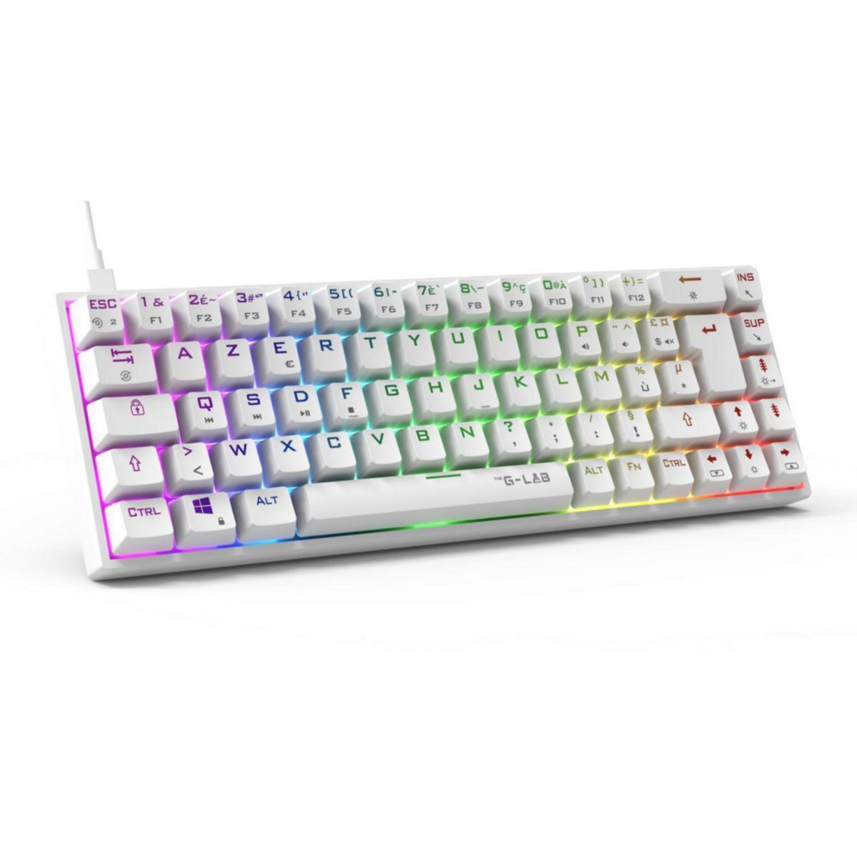 THE G-LAB Clavier gamer KEYZ TITAN W FR