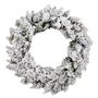 Voir la diapositive 1 : FEERIC LIGHT & CHRISTMAS Couronne de Noël Enneigée  Blooming  40cm Blanc