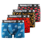 NARUTO Lot de 4 boxers enfant Naruto Shippuden. Coloris disponibles : Rouge
