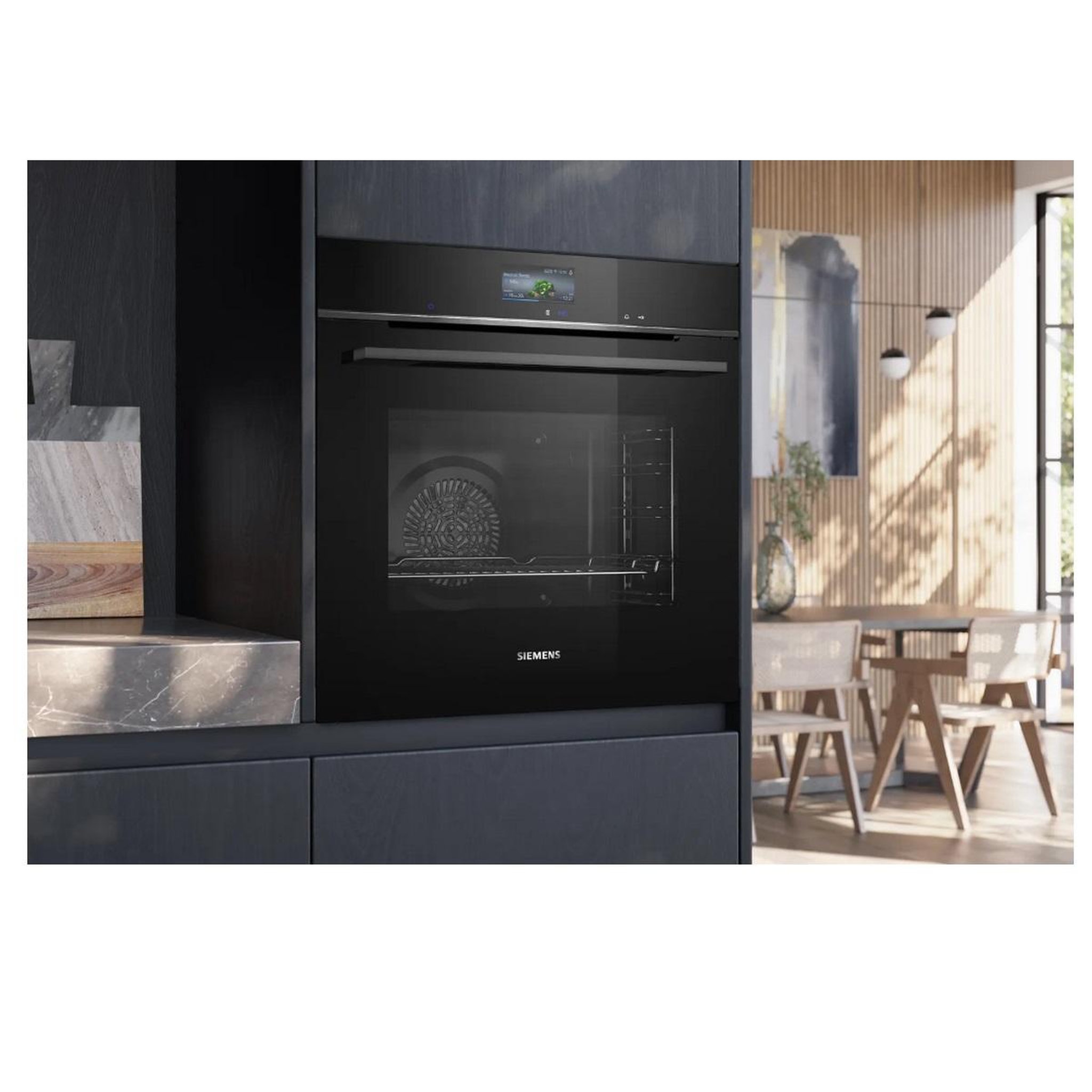 Voir la diapositive 4 : Siemens Four intégrable multifonction 71l 60cm a+ pyrolyse noir - hb776g3b1