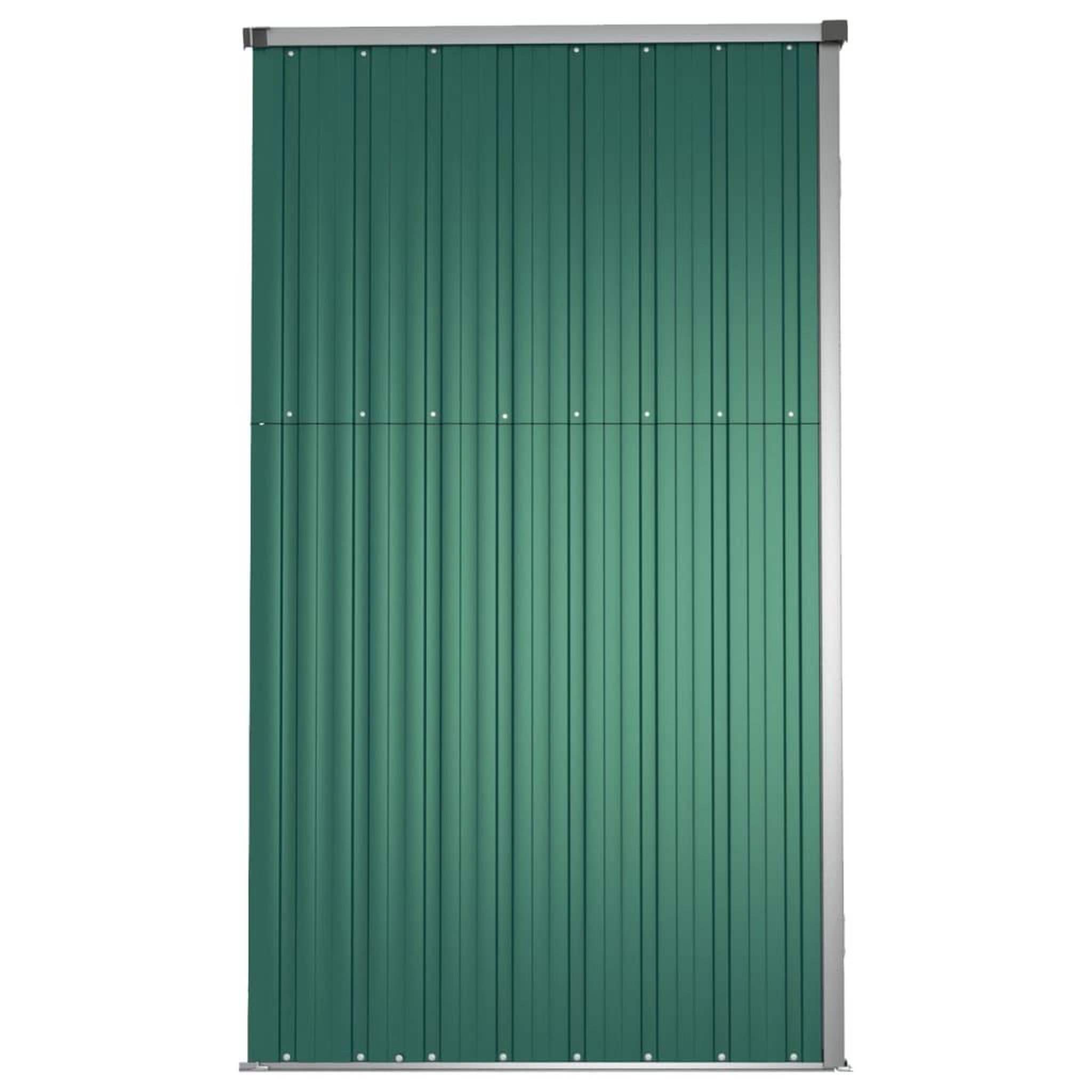 Voir la diapositive 5 : VIDAXL Abri a outils de jardin vert 161x89x161 cm acier galvanise
