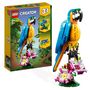 Voir la diapositive 2 : LEGO Creator  31136 - Le perroquet exotique, Jouet de Construction, Figurines Animaux de la Jungle, avec Grenouille et Poisson
