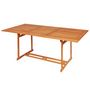 Voir la diapositive 2 : VIDAXL Ensemble a manger de jardin 9 pcs coussins Bois de teck massif