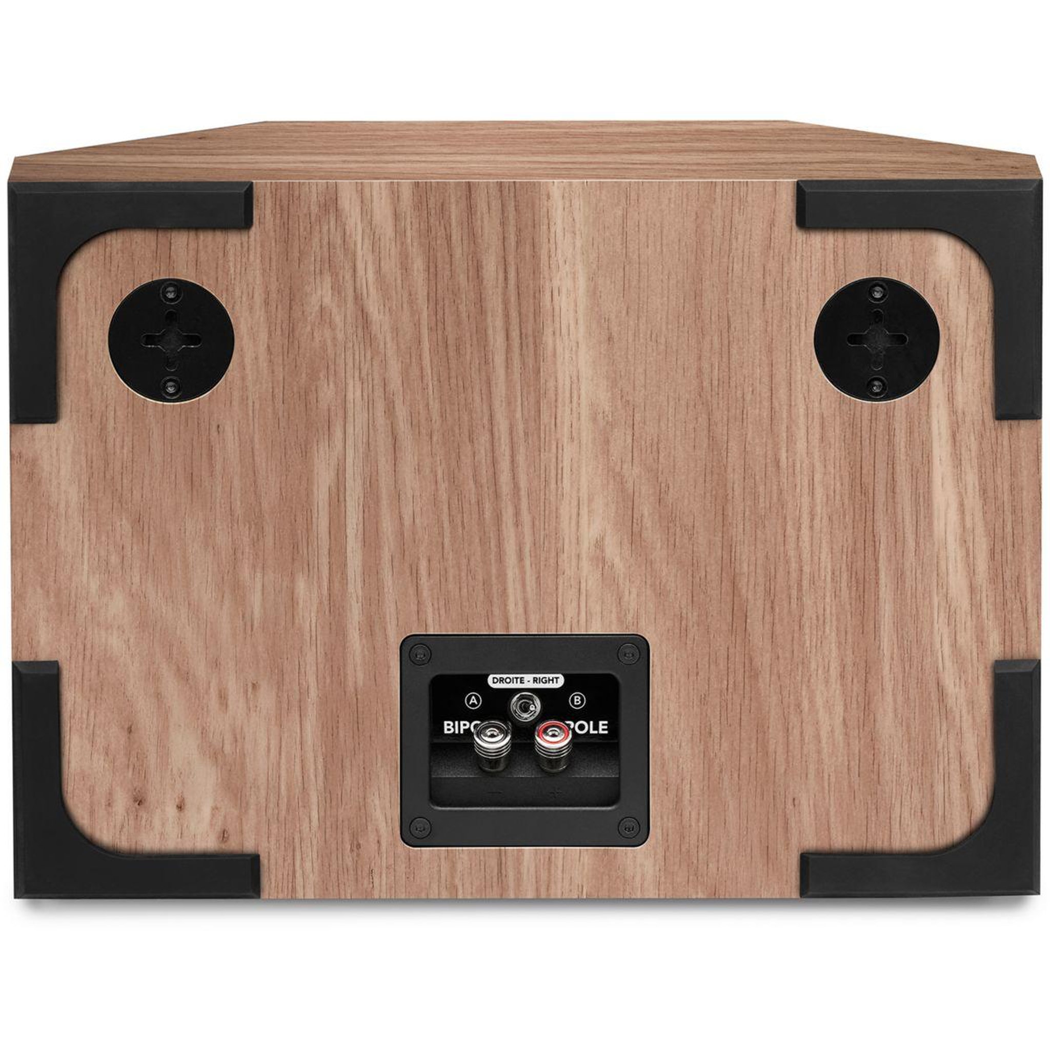 Voir la diapositive 4 : Triangle Enceinte surround borea brs1 chene clair