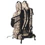 Voir la diapositive 3 : VIDAXL Sac à dos de randonnée marron camouflage 80 L tissu oxford