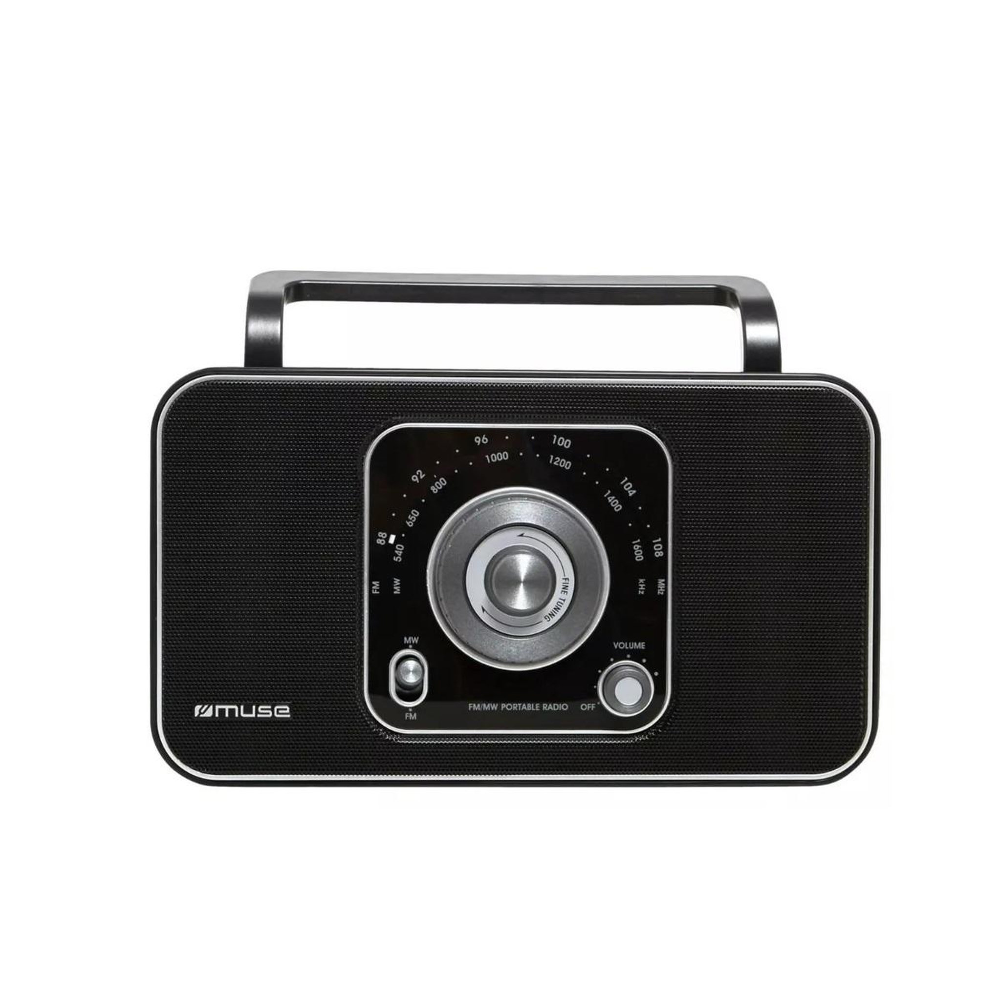 Voir la diapositive 2 : Muse Radio portable analogique noir - m069r