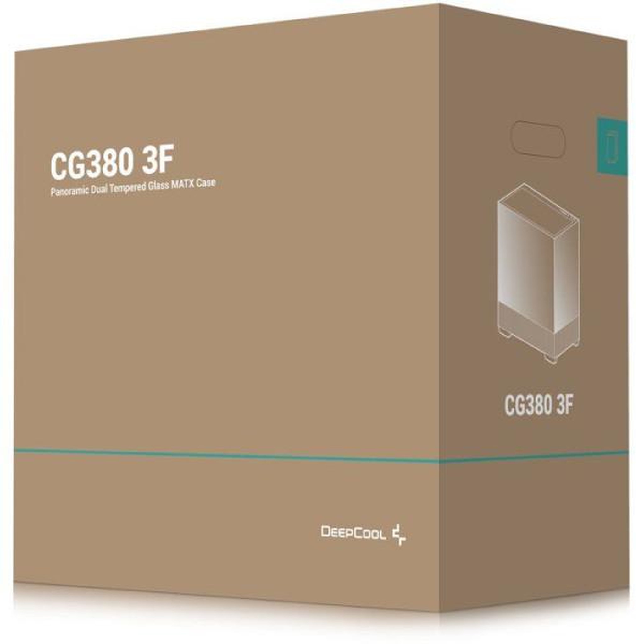 Voir la diapositive 3 : Deepcool Boîtier PC - DEEPCOOL - CG380 3F - Moyen tour - Micro-ATX - 3 ventilateurs ARGB inclus