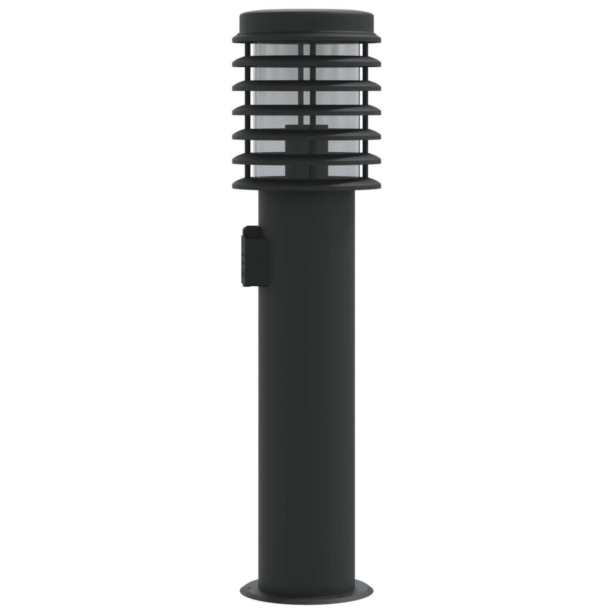 Voir la diapositive 5 : VIDAXL Lampadaire d'exterieur avec sortie noir 60 cm acier inoxydable